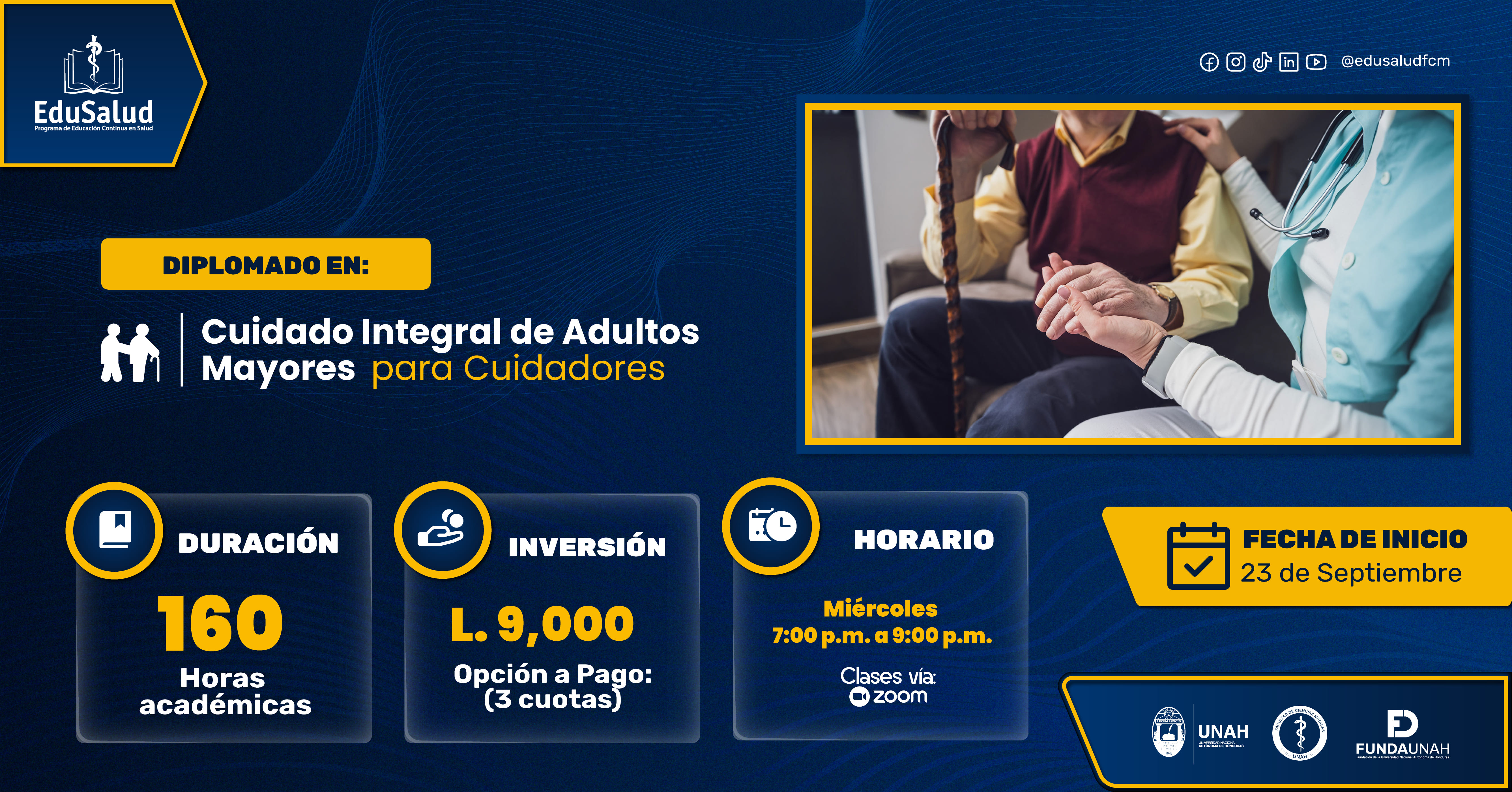 Diplomado en Cuidado Integral de Adultos Mayores para Cuidadores